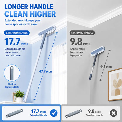 Upgraded 4-In-1 Pet Hair Remover with Adjustable Long Handle, Eco-Friendly Reusable Lint Brush with Comfortable Grip, Cost-Effective Washable Fur Removal Tool for Sofa, Car Seats
