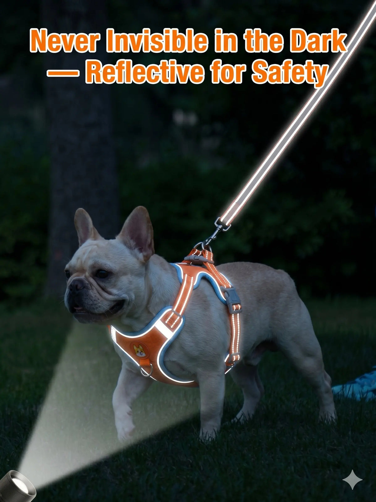 Adjustable 2-Pack Pet Harness and Leash Set, Soft Suede Vest with Durable Reflective Features, Tangle-Free Leash for Effortless Walking, Perfect for Daily and Nighttime Outdoor Activities